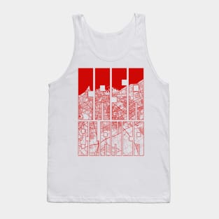 Casablanca, Morocco City Map Typography - Oriental Tank Top